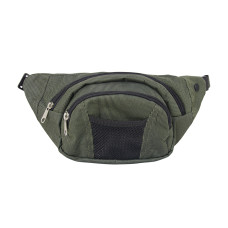 Сумка на пояс Меланж Зеленый/Серый