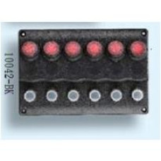 10042-BK панель на 6 переключателя Тайвань