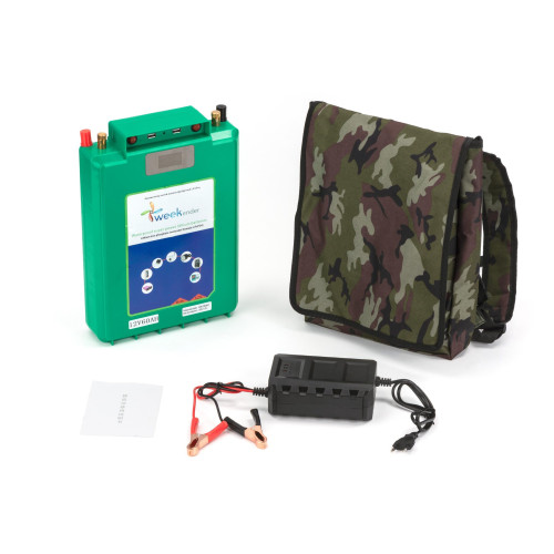 Литий-ферумный аккумулятор с зарядкой Weekender 60Ah 12V LiFePO4 Lithium iron phosphate купить по оптовой цене с доставкой в магазине Ellada.com.ua