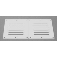 Решётка вентиляционная,белый пластик 118X256MM С14401W