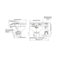 Электрический конверсионный туалет SEAFLO компактный размер 12В SFMTE1-02