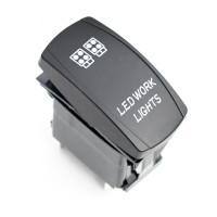 Переключатель ROCKET 5P ON-OFF синий LED