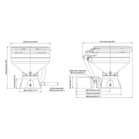 Туалет электрический морской SEAFLO SFMTE-01/SFMTE1-01