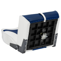 Сиденье RYE HIGH BACK 21.5 X 15.5 X 16 серо/синие HM40-10151