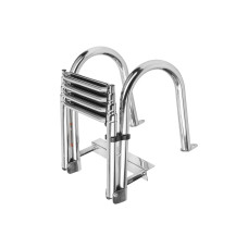 Лестница с поручнями, нержавейка 4 ступени, (1474mm х 477mm) HF10-834SA