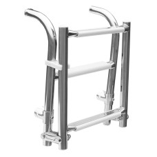 Лестница 1103030 1+2 складная нерж