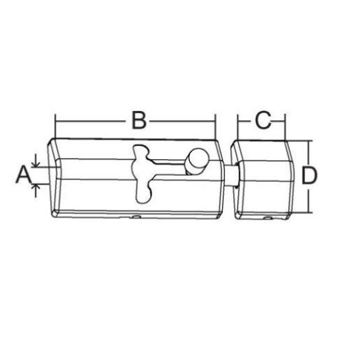 Задвижка DELUXE BARREL 0407121 Marinetown купить по оптовой цене с доставкой в магазине Ellada.com.ua