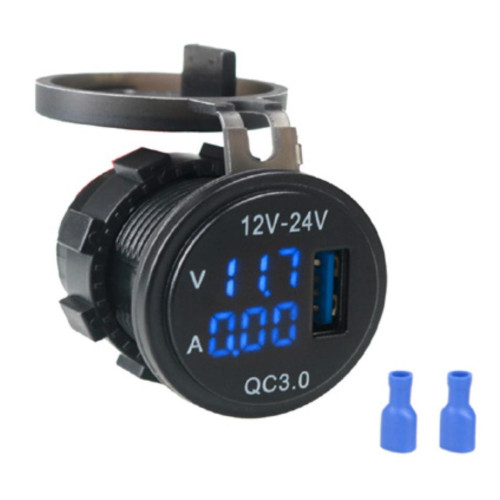 USB зарядка с вольтметром и амперметром A6020