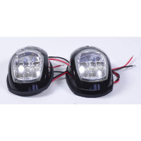 Пара LED навигационных огней, черный, C91006PB-1