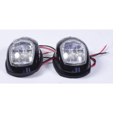 Пара LED навигационных огней, черный, C91006PB-1