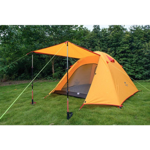 Двухслойная, 4-х местная палатка с алюминиевыми дугами, P-Series, оранжевая. купить по оптовой цене с доставкой в магазине Ellada.com.ua