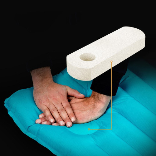 Самонадувной матрац Nature Hike C001 TPU с подушкой 185х60х7,5см, вес 677гр, пурпурный купить по оптовой цене с доставкой в магазине Ellada.com.ua