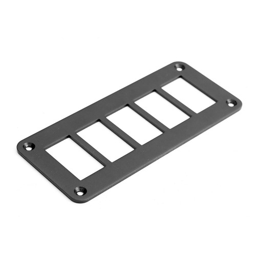Алюминиевая панель на 5 переключателя купить по оптовой цене с доставкой в магазине Ellada.com.ua