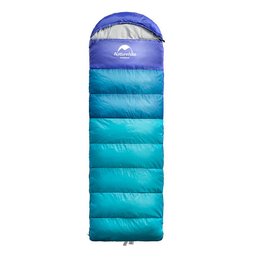 Спальный мешок с капюшоном Nature Hike U150 (190+30)x75см, вес 1,1кг, 5-10? синий купить по оптовой цене с доставкой в магазине Ellada.com.ua