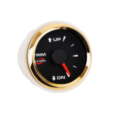 Датчик трима ECMS HMM2-BG-R, диаметр 52мм, рамка — золото, дисплей — черный