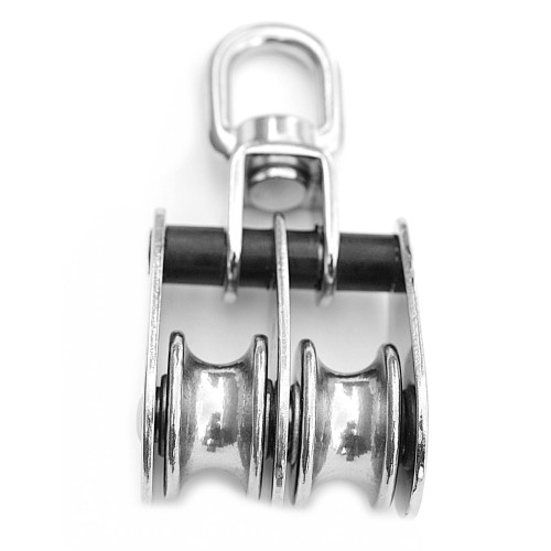 Двойной роликовый блок с вертлюгом 25mm