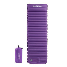 Самонадувной матрац Nature Hike C001 TPU с подушкой 185х60х7,5см, вес 677гр, пурпурный