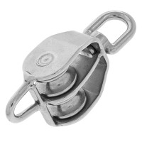 Двойной роликовый блок с кольцом с вертлюгом 25mm