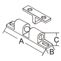 Фиксатор двери 51mm 9121518 Marinetown
