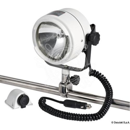 Прожектор дальнего света Night Eye с креплением на носовой релинг купить по оптовой цене с доставкой в магазине Ellada.com.ua