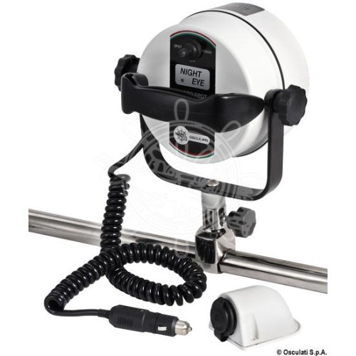 Прожектор дальнего света Night Eye с креплением на носовой релинг купить по оптовой цене с доставкой в магазине Ellada.com.ua