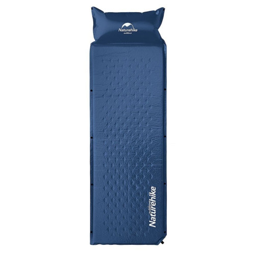 Широкий надувной коврик с подушкой Nature Hike ULTRALIGH TPU 185х60х2,5см, вес 1кг, синий купить по оптовой цене с доставкой в магазине Ellada.com.ua