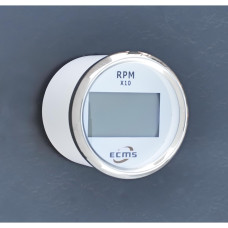 Цифровой тахометр со счетчиком моточасов ECMS (белый)