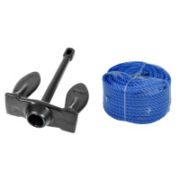 Комплект Якорь PE 10 lbs 4.5 кг + 30м 6мм синяя или зеленая Комплект Якорь PE 10 lbs 4.5 кг + 30м 6мм синяя или зеленая
