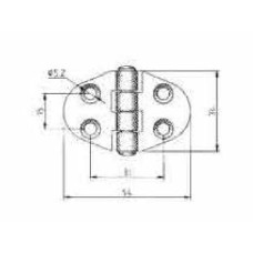 Петля 67 x 48mm 3492231 Петля 67 x 48mm 3492231