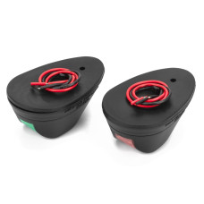 Малые бортовые навигационные огни LED, черный корпус, пластик C91003 LED