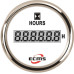 Счетчик моточасов ECMS CLH2-WS-HS 52мм белый 801-00055 СЕРИЯ ЭКОНОМ купить по оптовой цене с доставкой в магазине Ellada.com.ua