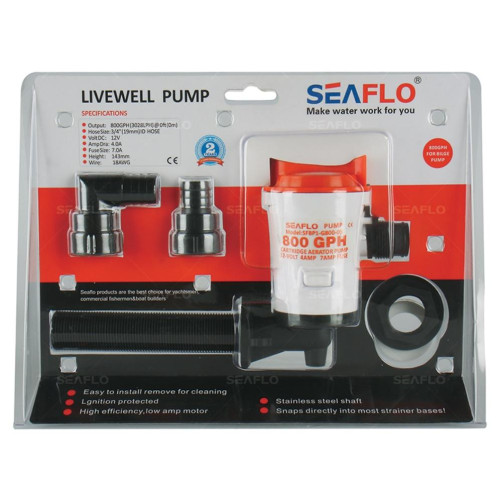 Аэратор горизонт. 800GPH SFBP1-G800-05 SEAFLO