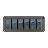 Панель переключения на 6 кнопок, синий LED