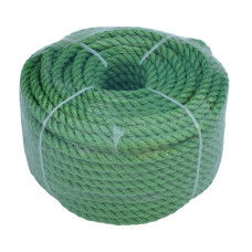 Веревка 30м 8мм зеленая, полиэстер, универсальная