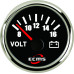 Вольтметр ECMS CMV2-BS-8-16 52мм черный 801-00029 СЕРИЯ ЭКОНОМ купить по оптовой цене с доставкой в магазине Ellada.com.ua