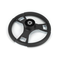 Рулевое колесо GM глянцевый серебряный Рулевое колесо GM глянцевый серебряный