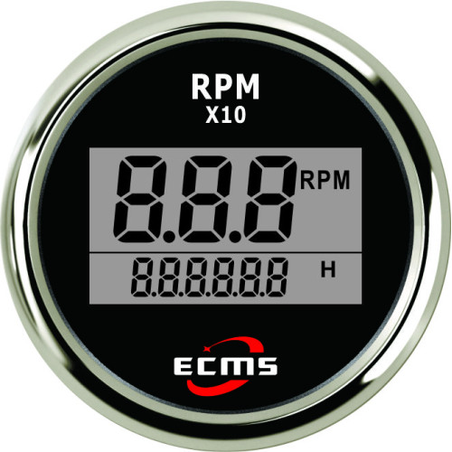 Цифровой тахометр со счетчиком моточасов ECMS (черный) 800-00264 купить по оптовой цене с доставкой в магазине Ellada.com.ua