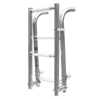 Лестница 1101031 2+2 складная нерж