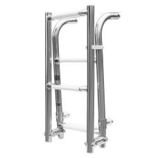 Лестница 1101031 2+2 складная нерж