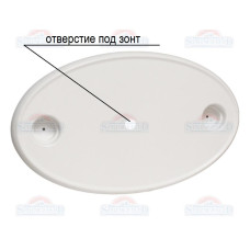 SF крышка стола овальная 45х76см с отверстием под зонт