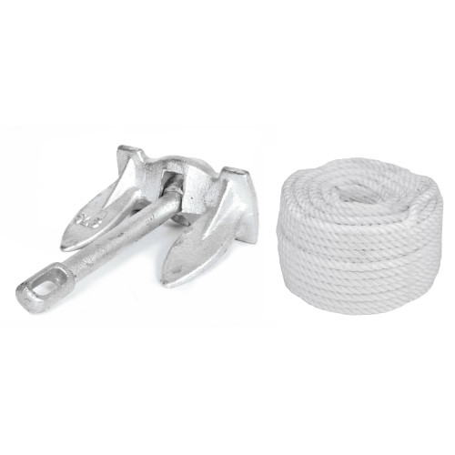 Комплект Якорь navy 5lbs/2.3 кг + 30м 6мм белая
