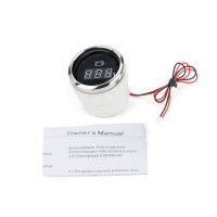 Цифровой вольтметр I GAUGE 52MM с функцией предупреждения (черный) LED дисплей 8-16В