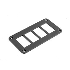 Алюминиевая панель на 4 переключателя