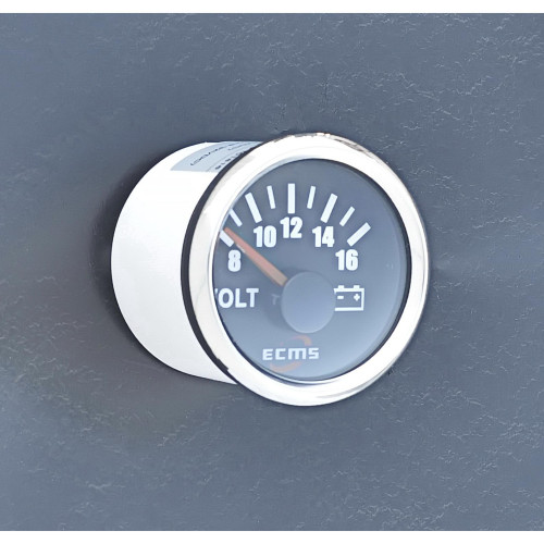 Вольтметр ECMS PMV2-BS-8-16 (черный) купить по оптовой цене с доставкой в магазине Ellada.com.ua