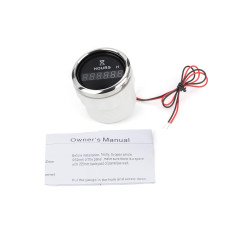 Цифровой счетчик моточасов I GAUGE 52MM (черный) LED дисплей