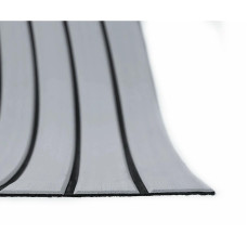 EVA искусcтвенный тик V-каналы Color 4 (светло-серый тик, черная полоса)