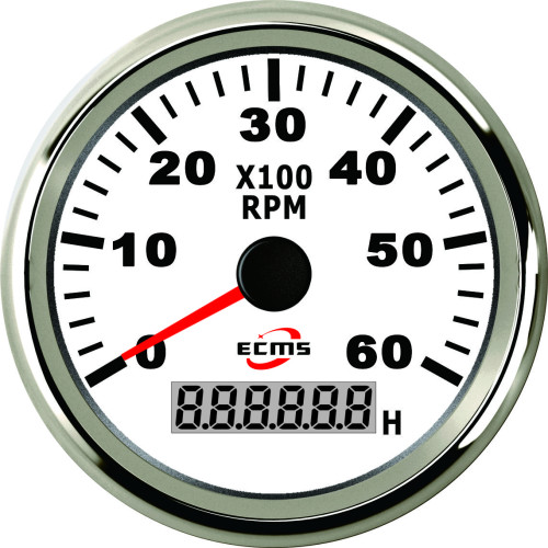 Тахометр со счетчиком моточасов ECMS (белый) 900-00011 купить по оптовой цене с доставкой в магазине Ellada.com.ua