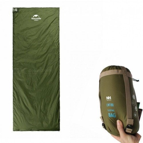 Спальный мешок Nature Hike MINI ULTRA LIGHT 190x75см, вес 0,7кг, 8-15? зеленый купить по оптовой цене с доставкой в магазине Ellada.com.ua