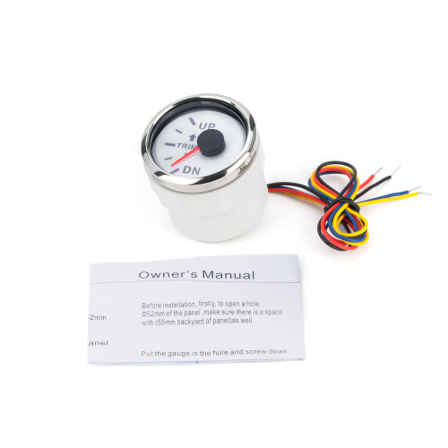 Датчик трима I GAUGE 52MM (белый) LED дисплей купить по оптовой цене с доставкой в магазине Ellada.com.ua