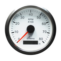 Тахометр и моточасы Wema (Kus) белый Китай K-Y07107